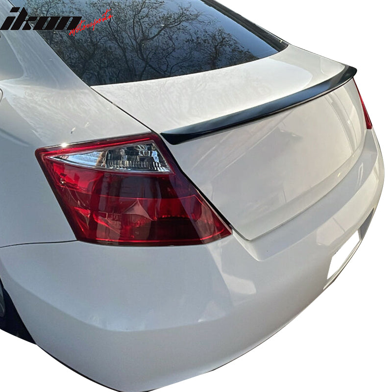 Fits 08-12 Accord 2Dr OE Factory Style Trunk Spoiler Wing Tail Lid ABS