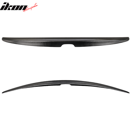 Trunk Spoiler Compatible With 2008-2012 Honda Accord, Factory Style Matte Carbon Fiber CF Rear Tail Lip Deck Boot Wing by IKON MOTORSPORTS, 2009 2010 2011