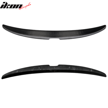 Trunk Spoiler Compatible With 2008-2012 Honda Accord, Factory Style Matte Carbon Fiber CF Rear Tail Lip Deck Boot Wing by IKON MOTORSPORTS, 2009 2010 2011