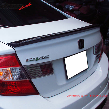 Fits 12-14 Honda Civic 9 Gen D Style Unpainted ABS Trunk Spoiler