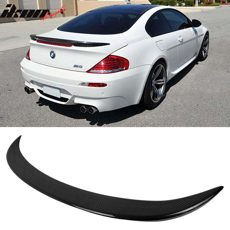 IKON MOTORSPORTS, Trunk Spoiler Compatible With 2004-2008 BMW E63