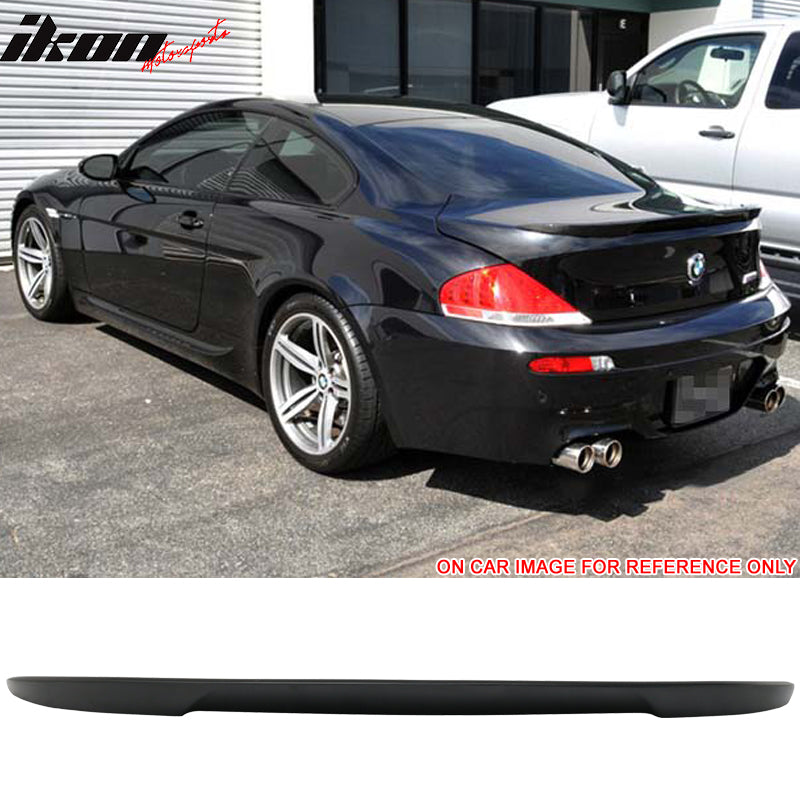 Trunk Spoiler for BMW E63 6 Series Coupe 2004-2008 V Style ABS