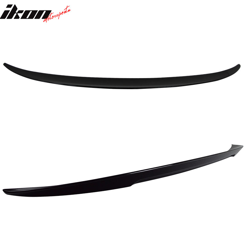 IKON MOTORSPORTS Trunk Spoiler Compatible With 2008-2014 BMW E71 X6 SUV, Performance Style Painted #668 Jet Black ABS Rear Wing Deck Lid