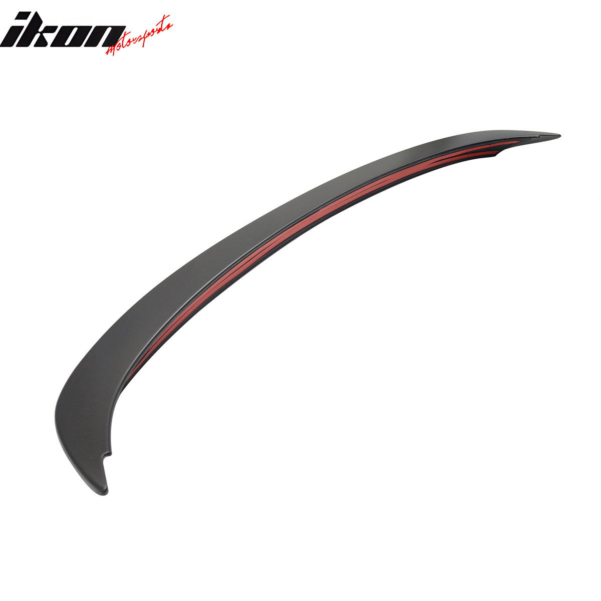 IKON MOTORSPORTS, Trunk Spoiler Compatible with 2006-2011 BMW 3-Series E90 4-Door Sedan, AC Style ABS Plastic Rear Trunk Lid Spoiler Wing Lip