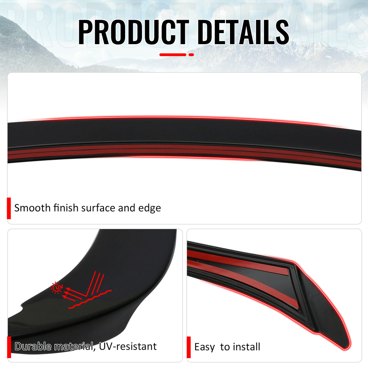 Fits 06-11 BMW 3-Series E90 4Dr AC Style Trunk Spoiler Painted #U668 Jet Black