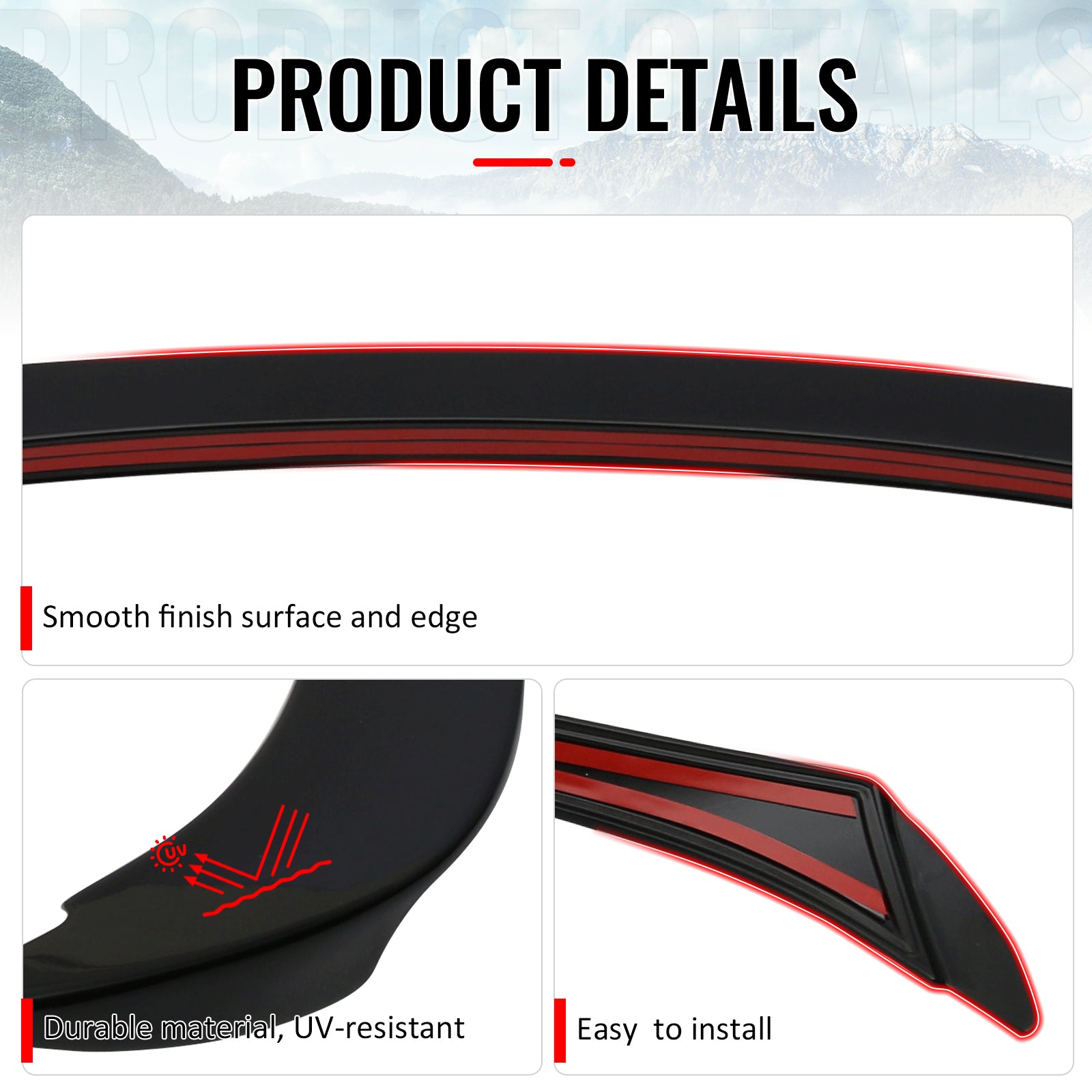 Fits 06-11 BMW 3-Series E90 4Dr AC Style Trunk Spoiler Painted #U668 Jet Black