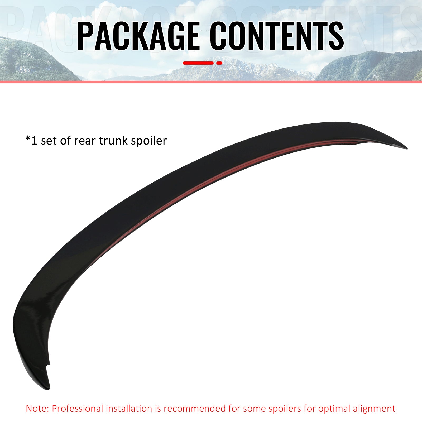 Fits 06-11 BMW 3-Series E90 4Dr AC Style Trunk Spoiler Painted #U668 Jet Black