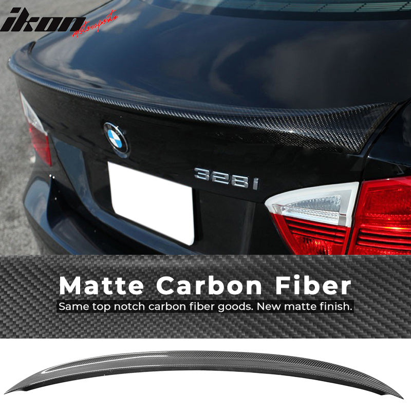 2006-2011 BMW 3 Series E90 Sedan M3 Style Carbon Fiber Trunk Spoiler