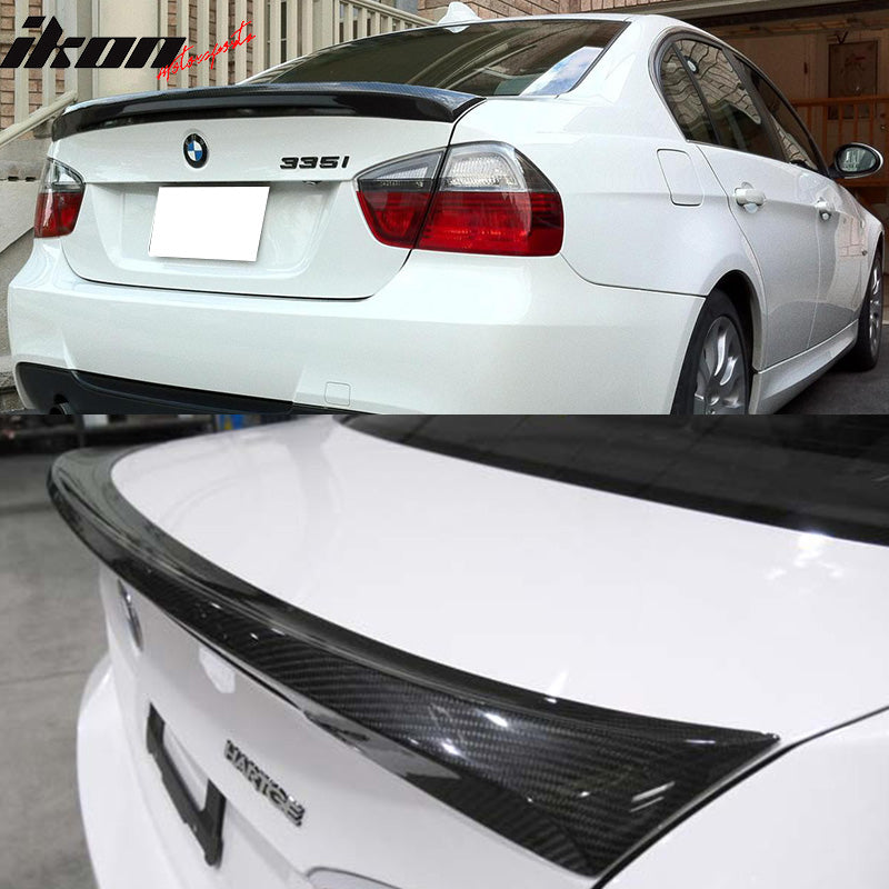 2006-2011 BMW 3 Series E90 Sedan M3 Style Carbon Fiber Trunk Spoiler