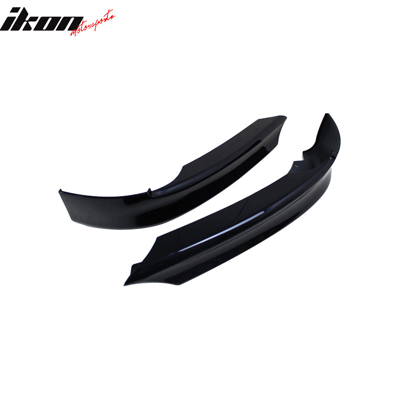 Fits 06-08 BMW E90 3 Series Trunk Spoiler+Front Splitters Painted #668 Jet Black