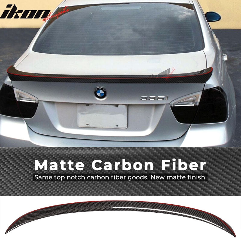 IKON MOTORSPORTS, Trunk Spoiler Compatible With 2005-2011 BMW 3