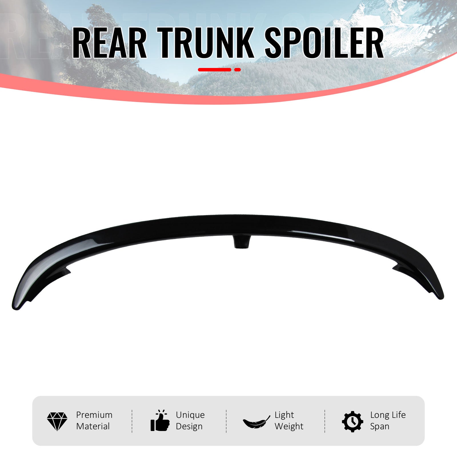 Fits 07-13 BMW E92 3 Series Coupe AC Style Rear Trunk Spoiler ABS Painted #475