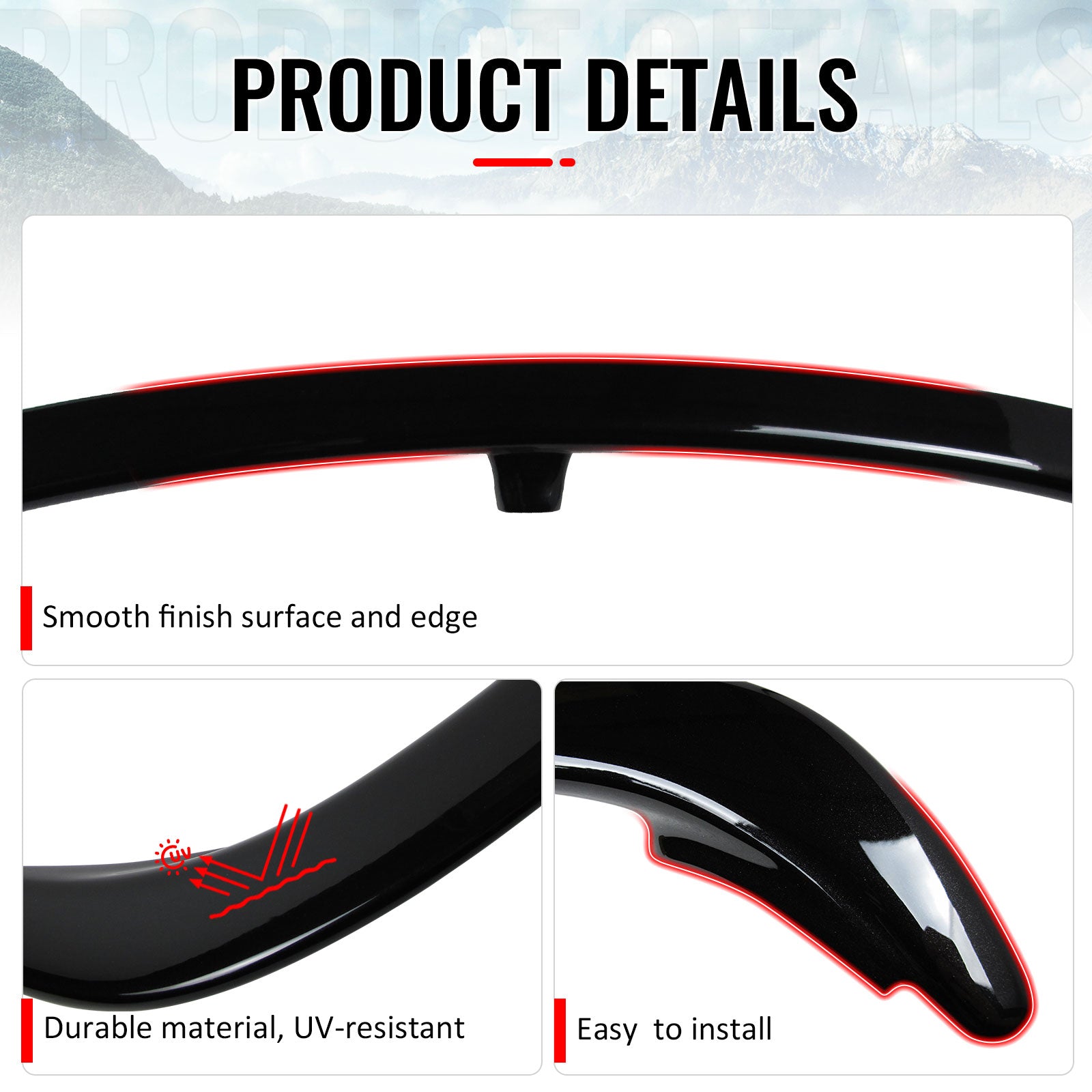 Fits 07-13 BMW E92 3 Series Coupe AC Style Rear Trunk Spoiler ABS #668 Jet Black