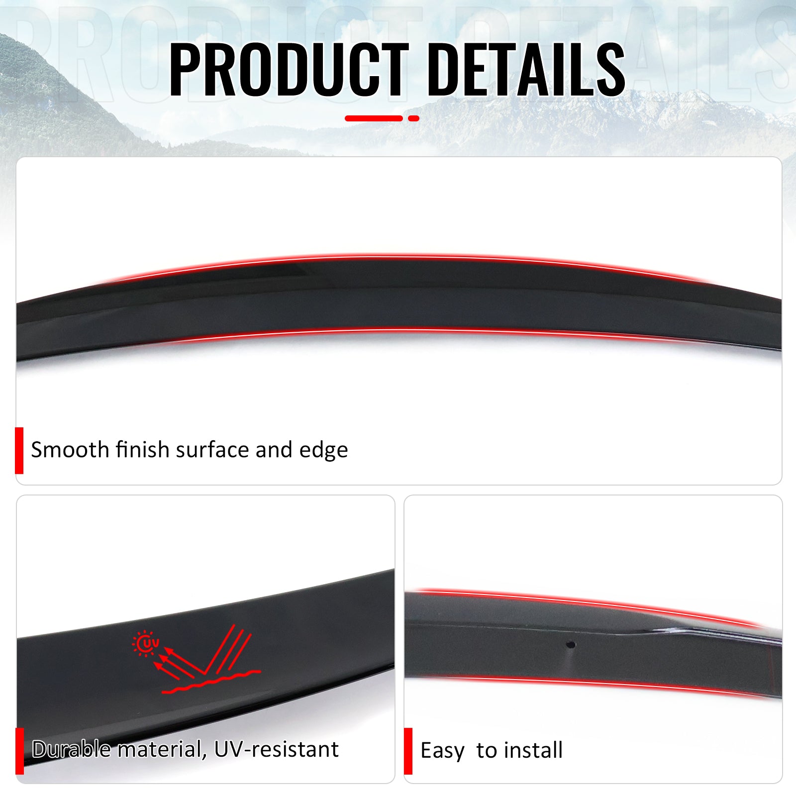 Fits 07-13 E92 Performance Painted #668 Jet Black Trunk Spoiler