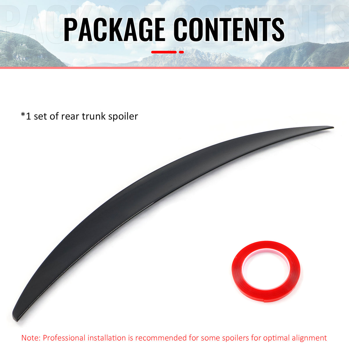 Fits 07-13 E92 Performance Painted #668 Jet Black Trunk Spoiler