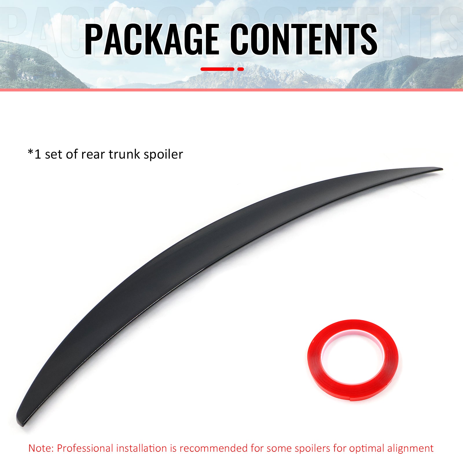 Fits 07-13 E92 Performance Painted #668 Jet Black Trunk Spoiler