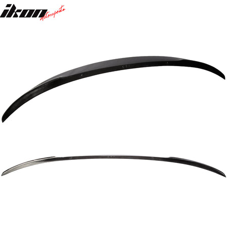 IKON MOTORSPORTS, Trunk Spoiler Compatible With 2008-2013 BMW 3-Series E93 Convertible , Matte Carbon Fiber IKON Style Rear Spoiler Wing, 2009 2010 2011 2012