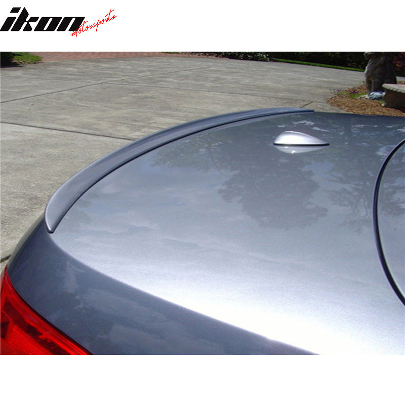 Trunk Spoiler Compatible With 2007-2013 BMW 3-Series E93, M3 Style Real Carbon Fiber CF Rear Tail Lip Deck Boot Wing By IKON MOTORSPORTS, 2008 2009 2010 2011 2012
