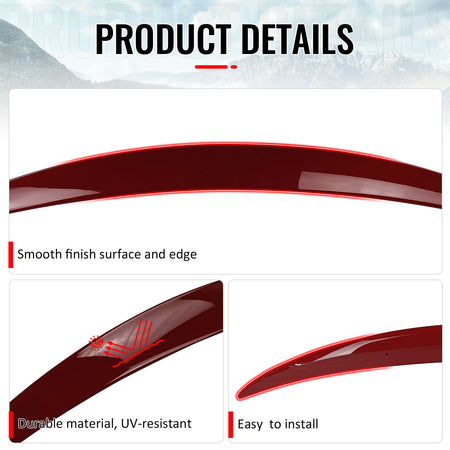 Fits 07-13 E93 Convertible Performance Painted #A61 Crimson Red Trunk Spoiler
