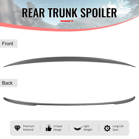 For 11-17 BMW F10 5-Series Trunk Spoiler Performance Style Rear Wing #354 Silver