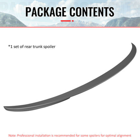 For 11-17 BMW F10 5-Series Trunk Spoiler Performance Style Rear Wing #354 Silver