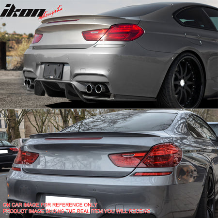 Fits 12-19 BMW F13 F06 Gran Coupe M6 Style Trunk Spoiler Painted #668 Jet Black
