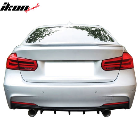 Fits 12-18 BMW F30 3-Series Performance Style Trunk Spoiler Painted #490 Silver