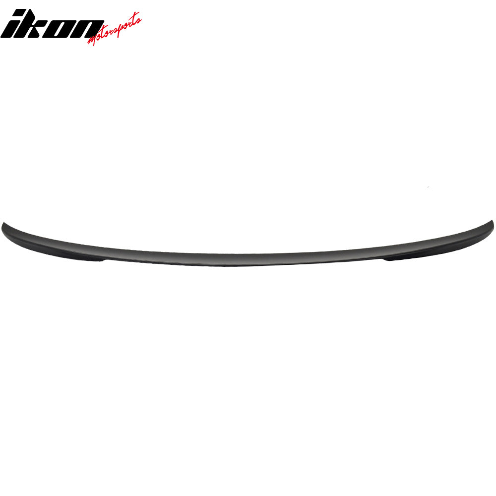 IKON MOTORSPORTS, Trunk Spoiler Compatible with 2012-2018 BMW F30 3-Series Sedan 4-Door, P Style Painted #A82 Vermillion Red Metallic ABS Rear Trunk Lid Spoiler Wing Lip
