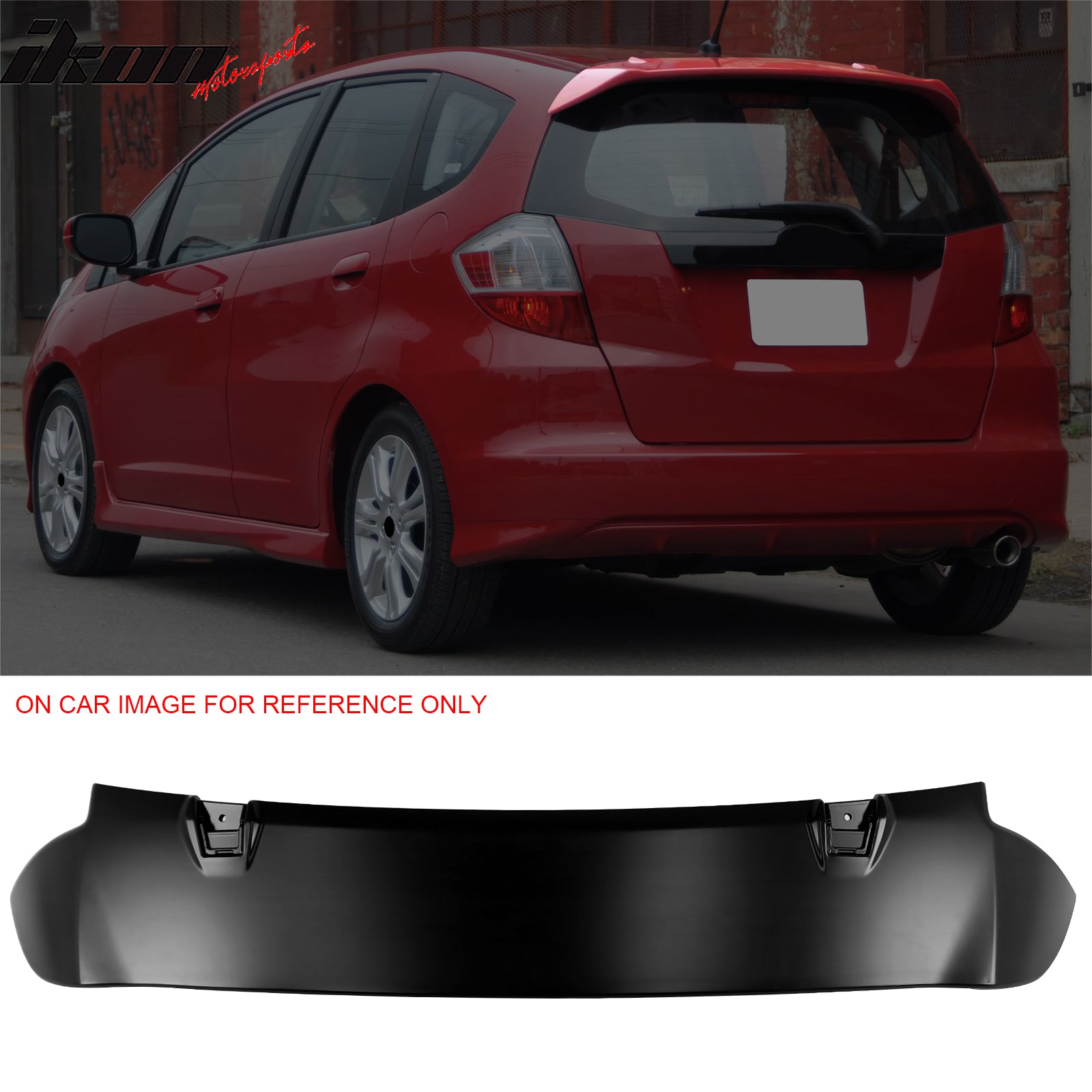 Unpainted ABS Rear Trunk Spoiler Wing For 2009-2013 Honda Fit Jazz Hatchback