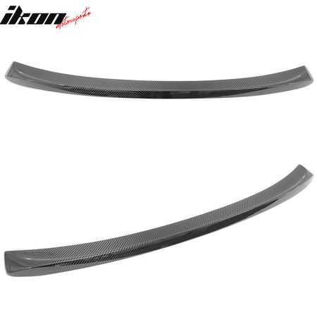 IKON MOTORSPORTS, Trunk Spoiler Compatible With 2006-2013 Lexus IS250 IS350 IS-F 4Door Sedan Saloon , Matte Carbon Fiber ISF Sport Style Rear Spoiler Wing, 2007 2008 2009 2010 2011 2012