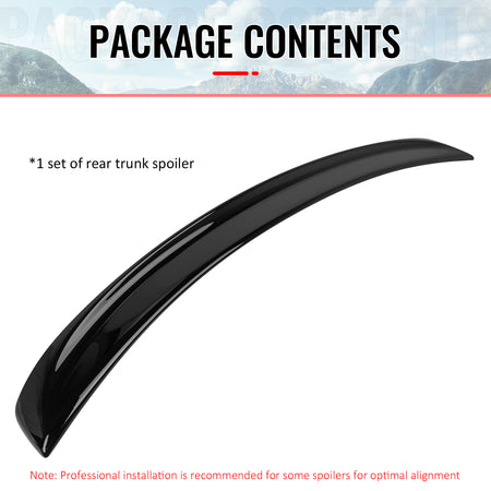 Fits 06-13 IS250 IS350 Sedan IS F Sport Style Trunk Spoiler ABS #212 Obsidian