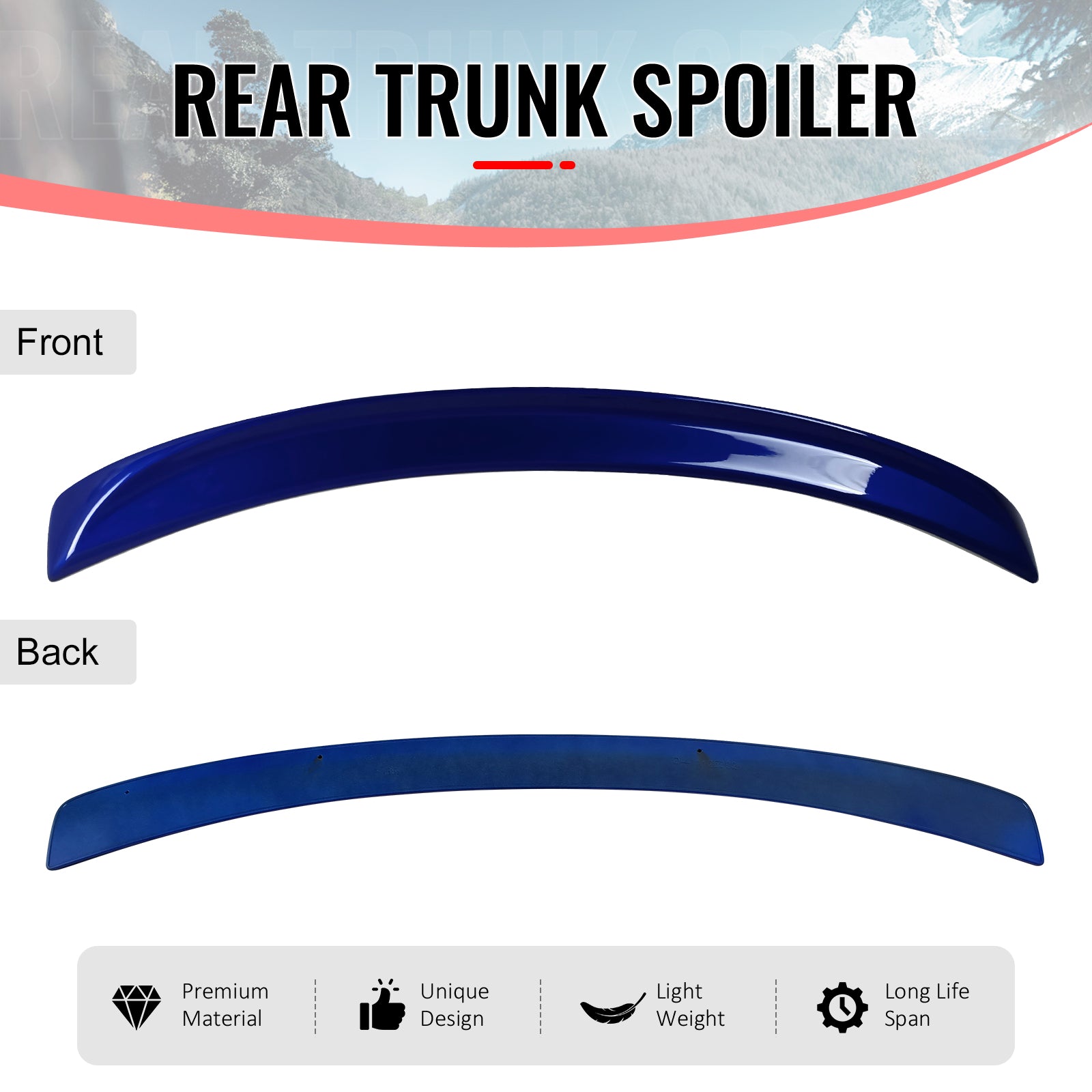 Fits 06-13 Lexus IS250 IS350 IS F Sport Style Trunk Spoiler Painted #8U1 Blue