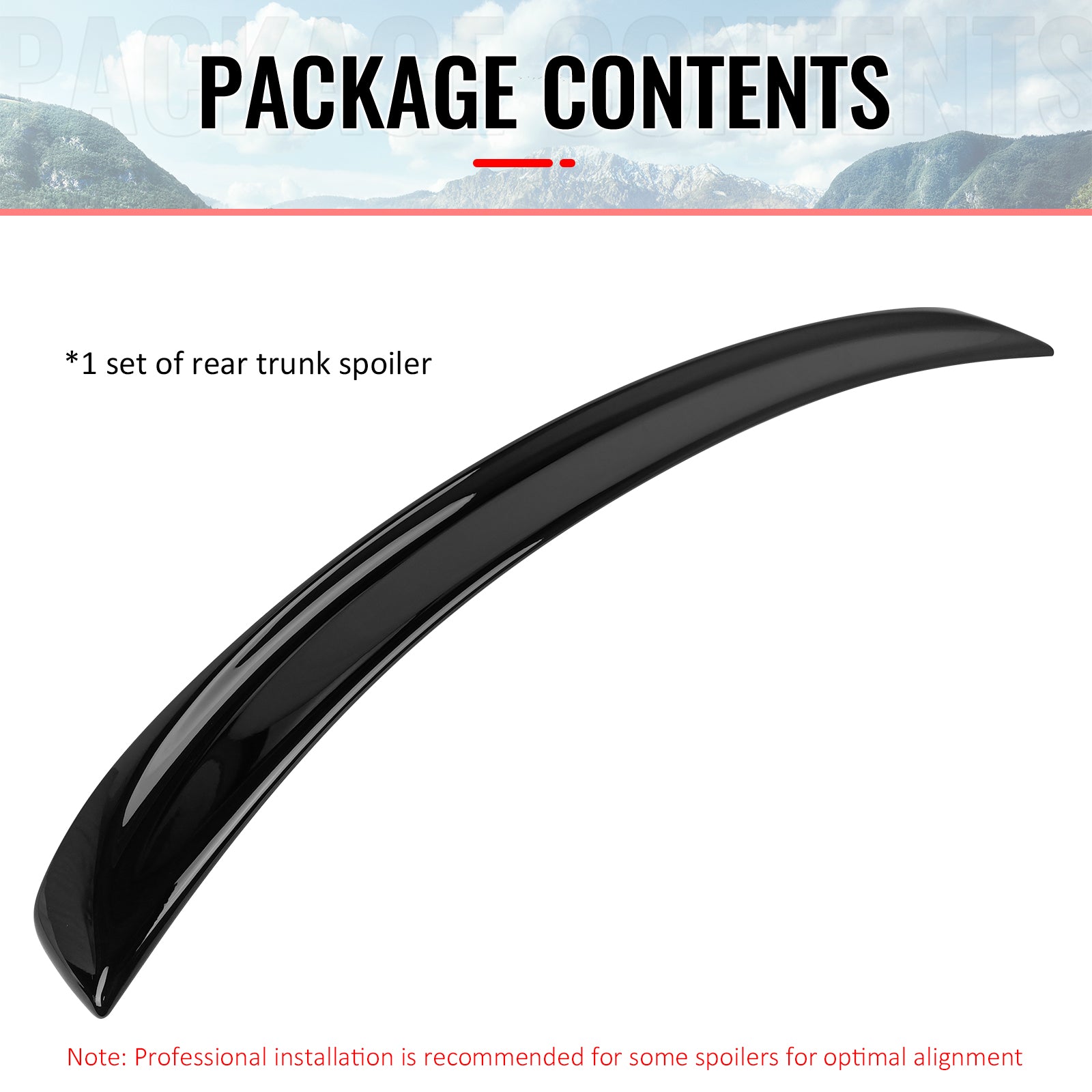 Fits 06-13 IS250 IS350 Sedan 4Dr IS F Sport Style Trunk Spoiler ABS #U202 Black