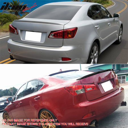 Fits 06-13 IS250 IS350 Sedan 4Dr IS F Sport Style Trunk Spoiler ABS #U202 Black