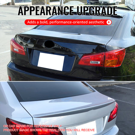 Fits 06-13 IS250 IS350 IS F 4Dr OE Style Trunk Spoiler ABS #3R1 Matador Red Mica