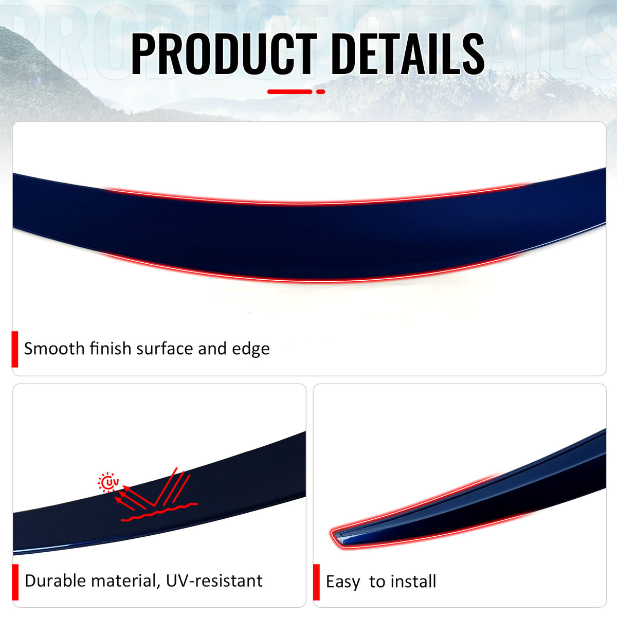 Fits 10-15 Hyundai Elantra Sedan OE Factory Style Trunk Spoiler Painted #ZU3