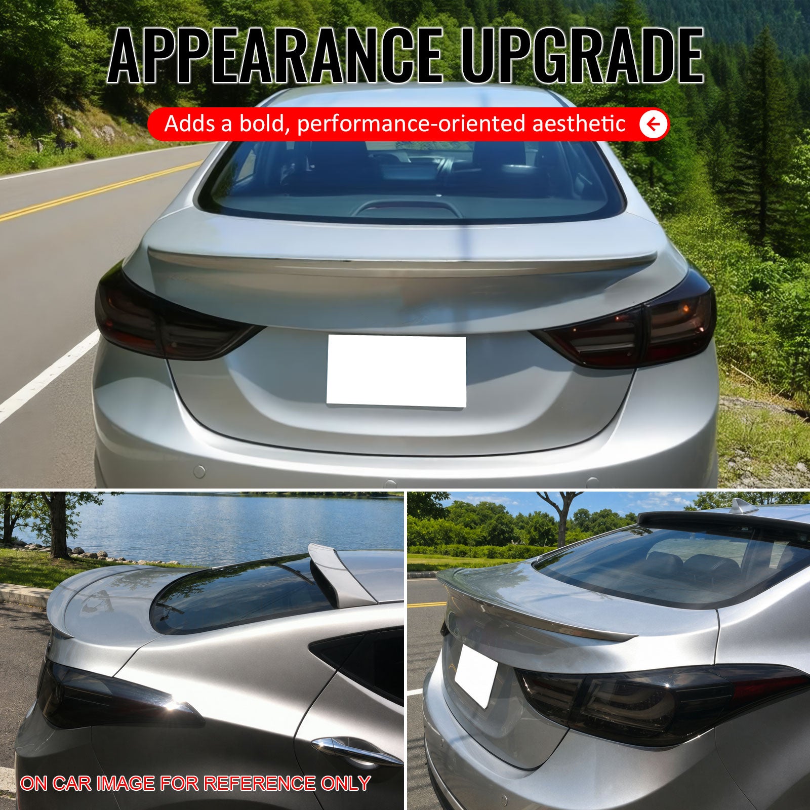 Fits 10-15 Hyundai Elantra Sedan OE Factory Style Trunk Spoiler Painted #ZU3