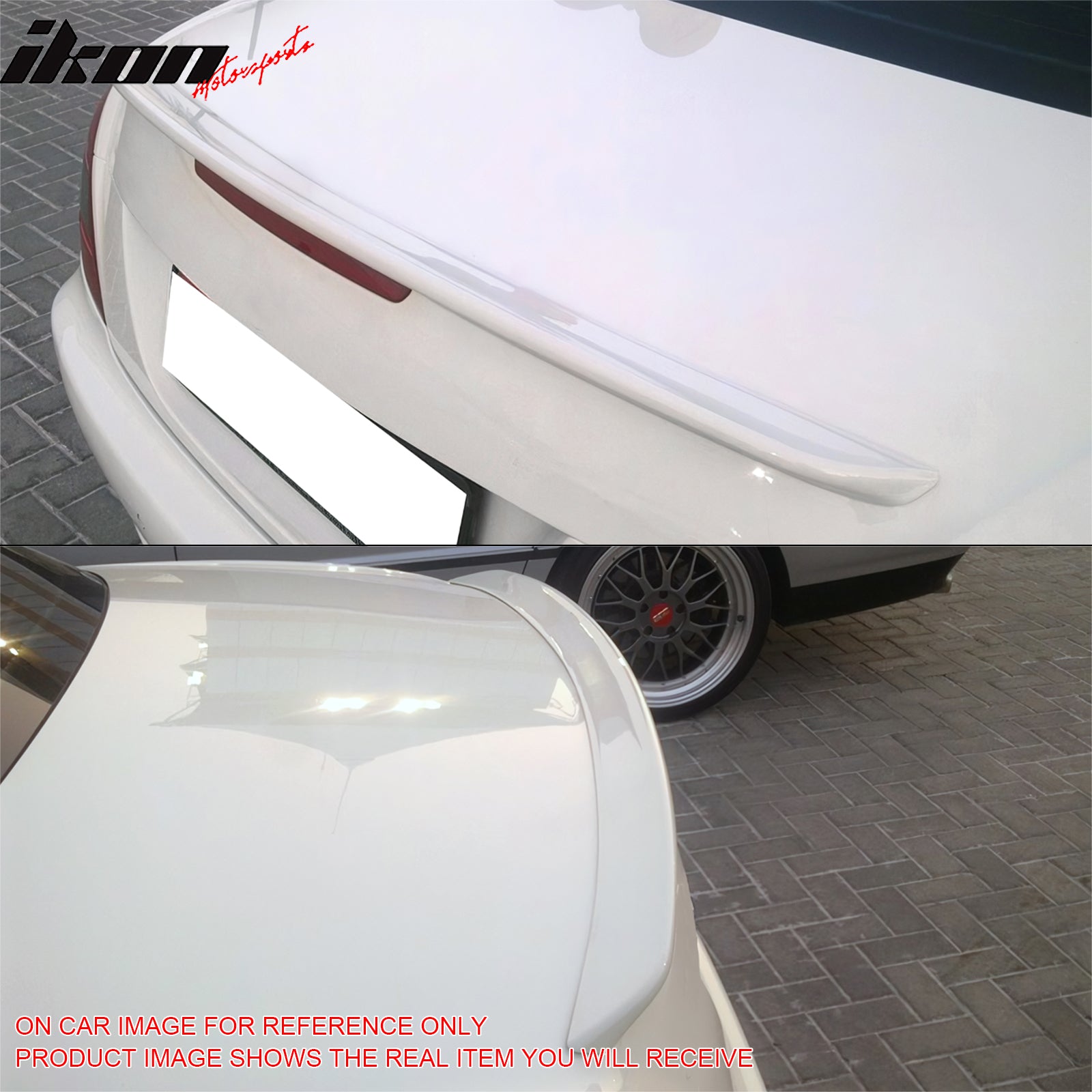 IKON MOTORSPORTS Trunk Spoiler Compatible With 2005-2010 Benz SLK-Class R171 Convertible 2-Door, AMG Style Painted #744 9744 HD3 PD3 Brilliant Silver Metallic ABS Rear Wing