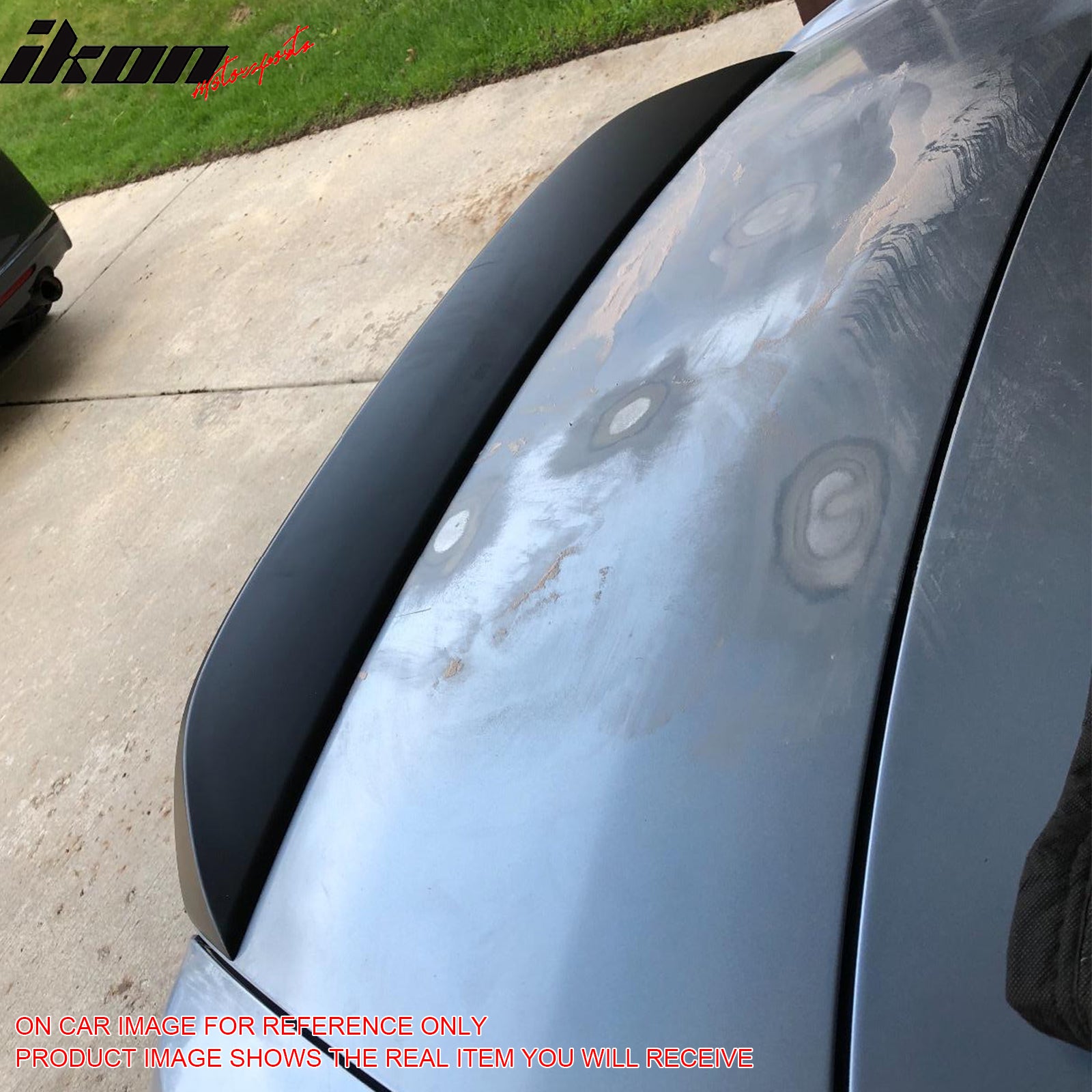 IKON MOTORSPORTS, Trunk Spoiler Compatible With 2000-2009 Honda S2000 AP1 AP2, OE Factory Style Painted #NH609P Platinum White Pearl ABS Plastic Rear Trunk Lid Spoiler Wing Lip