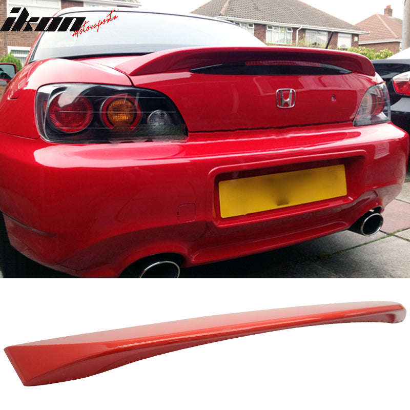 Compatible With 2006-2008 S2000 AP2 Trunk Spoiler Factory Deep Burgundy Metallic # YR564M