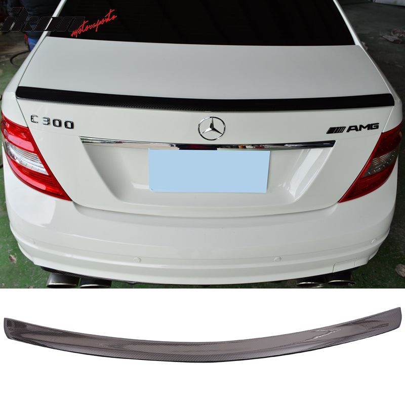 2008-2014 Benz C Class W204 C63 AMG Carbon Fiber Trunk Spoiler Wing