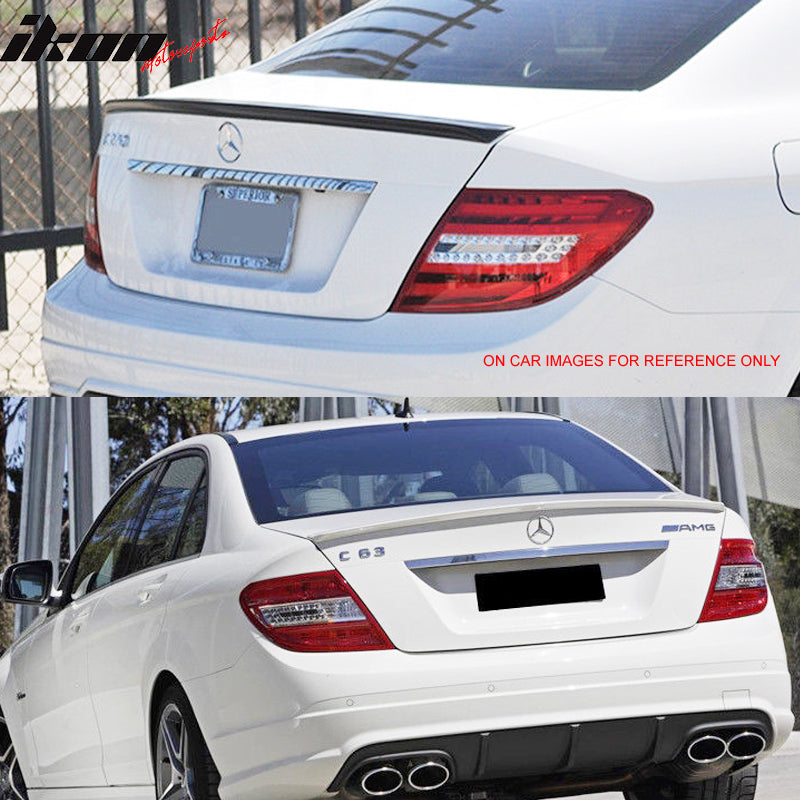 Fits 08-14 Benz C-Class W204 4Dr Sedan IKON Style Trunk Spoiler