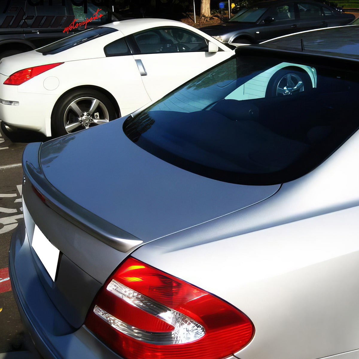 Fits 03-09 Benz C209 CLK-Class AMG Style ABS #744 Brillantsilber Trunk Spoiler