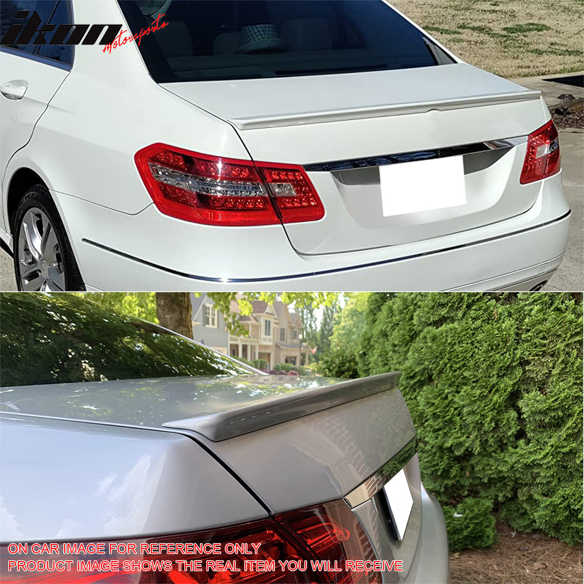 IKON MOTORSPORTS Trunk Spoiler Compatible With 2010-2016 Benz E-Class W212, AMG Style Painted #497 8497 Cuprit Brown Metallic ABS Rear Wing
