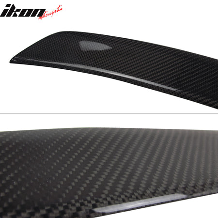 IKON MOTORSPORTS, Trunk Spoiler Compatible With 2011-2017 Mercedes Benz CLS-Class W218 Sedan , Matte Carbon Fiber AMG Style Rear Spoiler Wing, 2012 2013 2014 2015 2016