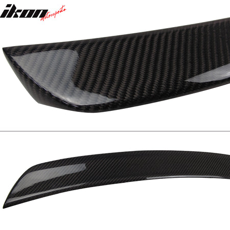 IKON MOTORSPORTS, Trunk Spoiler Compatible With 2011-2017 Mercedes Benz CLS-Class W218 Sedan , Matte Carbon Fiber AMG Style Rear Spoiler Wing, 2012 2013 2014 2015 2016