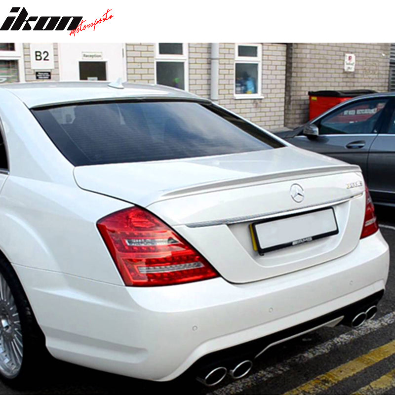 Compatible With 2007-2013 Benz S-Class W221 4Dr 4Door ABS AMG Style Rear Trunk Spoiler