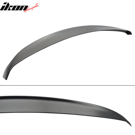 Trunk Spoiler Compatible With 2007-2013 MERCEDES BENZ W221 S-CLASS, Euro Style ABS Rear Deck Lip Wing by IKON MOTORSPORTS, 2008 2009 2010 2011 2012