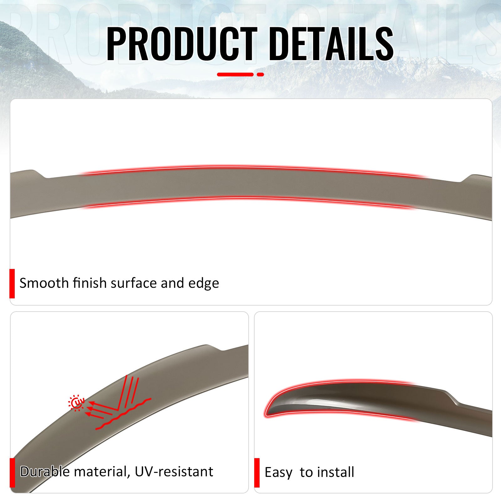 Fits 12-18 F12 V Style Painted #A92 Orion Silver Metallic Trunk Spoiler