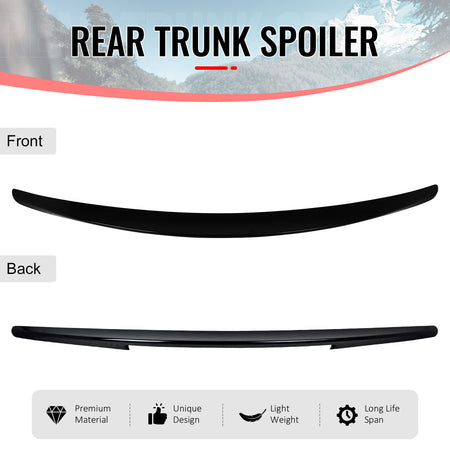 Fits 13-20 Benz SL-Class R231 D Style Rear Trunk Spoiler Painted #040 C040 Black